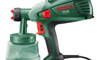 Bosch pfs 55: отзывы и характеристики краскопульта бош pfs 55