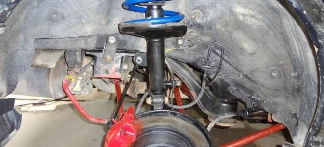 Замена амортизатора и пружины подвески