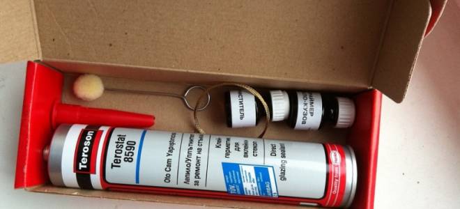 Замена лобового стекла своими руками